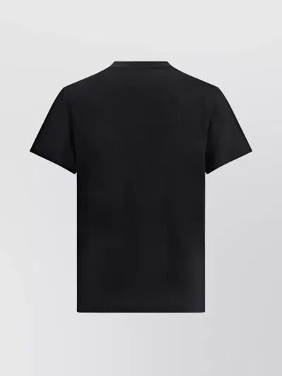 Alexander Mcqueen Logo Lettering Crewneck T-shirt In Black