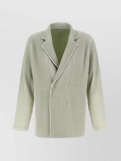 Issey Miyake Tailored Pleats 1 Blazer Green In Multi