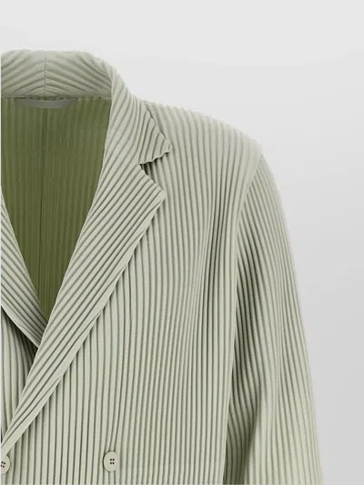 Issey Miyake Tailored Pleats 1 Blazer Green In Multi