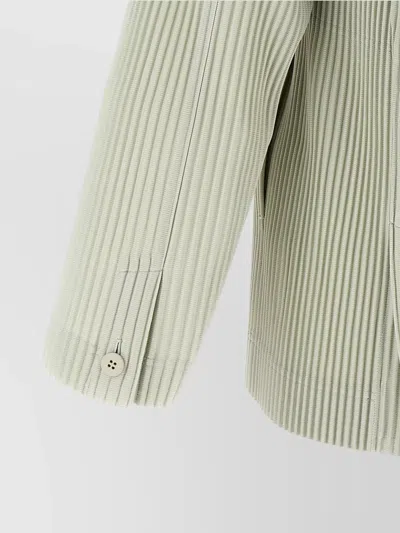 Issey Miyake Tailored Pleats 1 Blazer Green In Multi