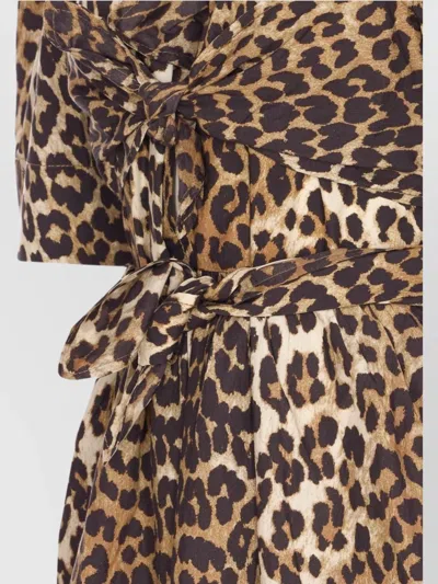 Ganni Women Leopard-print Midi Dress