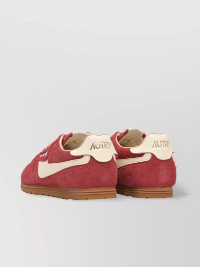 Autry Contrast Panel Slip-on Sneakers Suede