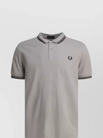 Comme Des Garçons Collared Polo T-shirts Short Sleeves In Gray