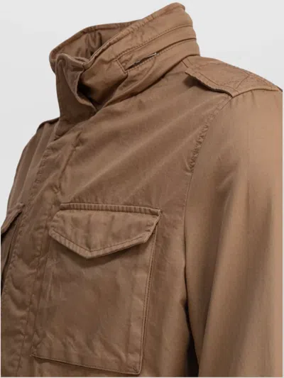 Herno Field Jacket In Tigri In Brown