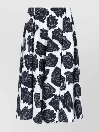 Marni 'luna' Multicolor Skirt With All-over Floral Print