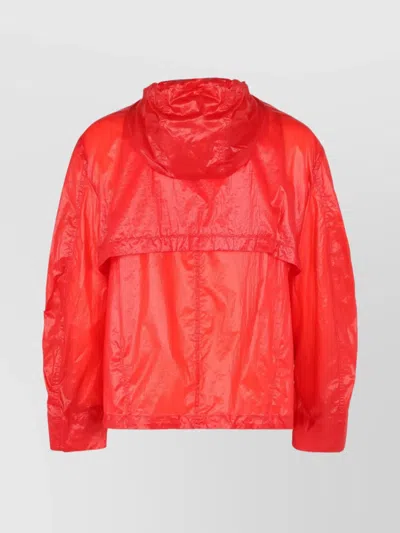 Ferragamo Hooded Windbreaker Jacket With Adjustable Drawstrings