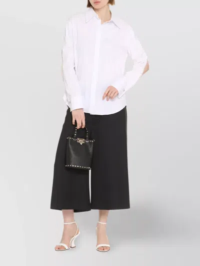 Genny White Regular Solid Shirt