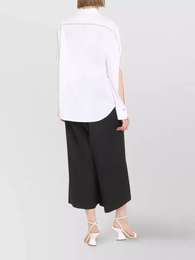 Genny White Regular Solid Shirt