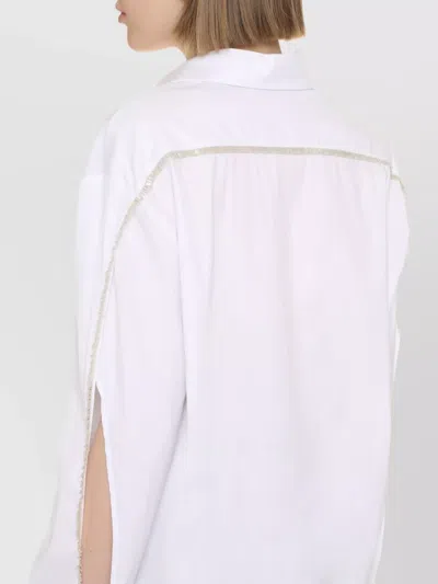 Genny White Regular Solid Shirt