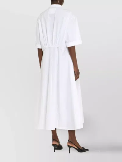 Jil Sander Cotton Shirtdress In White