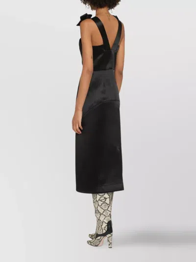 Jil Sander Black Satin Dress