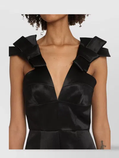 Jil Sander Black Satin Dress