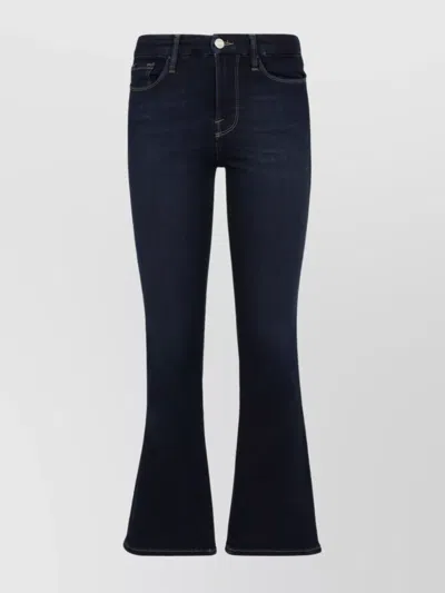 Frame Cropped Stretch Cotton Jeans