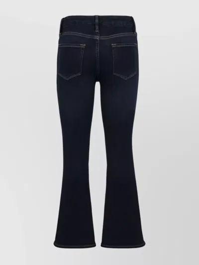 Frame Cropped Stretch Cotton Jeans