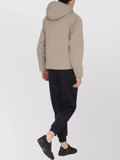 K-way Nylon Jacket With Hood And Drawstrings