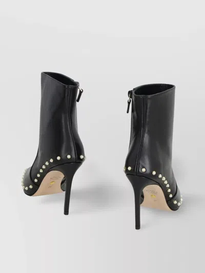 Stuart Weitzman Stuart Leather Pointy-toe Ankle Boots In Multi