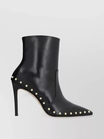 Stuart Weitzman Stuart Leather Pointy-toe Ankle Boots In Multi