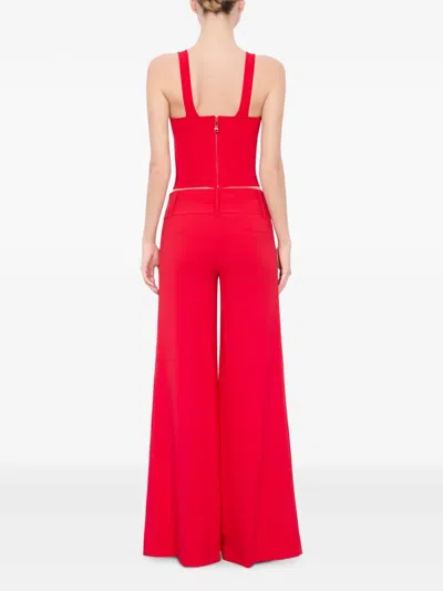 Alice And Olivia Sariah Corset Tank Top In Red