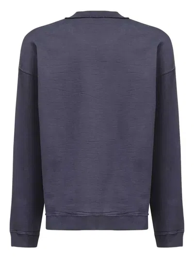 Dsquared2 Logo-rubberised Sweatshirt In Blue