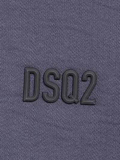 Dsquared2 Logo-rubberised Sweatshirt In Blue