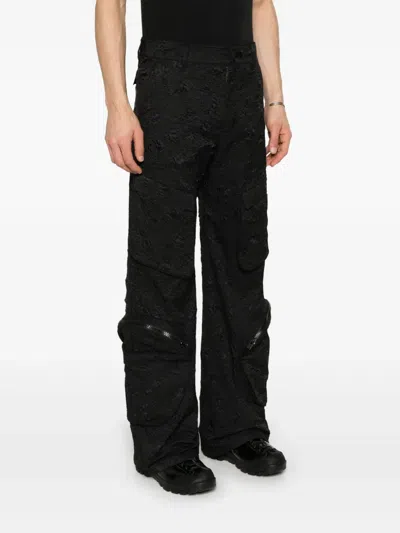 Heliot Emil Black Ventifact Cargo Pants In Black