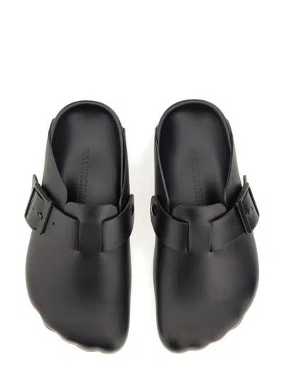 Balenciaga Sunday Slides In Black