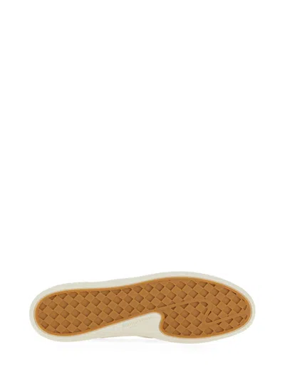 Bottega Veneta Sawyer Intrecciato Leather Low-top Sneakers In White