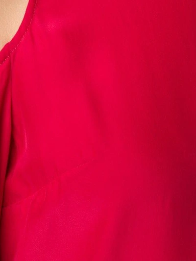 Shop Piamita Shoulder Cutout Dress In Red