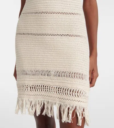 Isabel Marant Étoile 'aralia' White Dress With Round Collar On The Rear And Adjustable Shoulder Straps With Bows