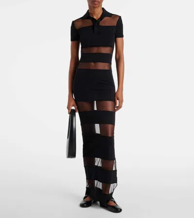 Coperni Leather Ballet Flats In Black