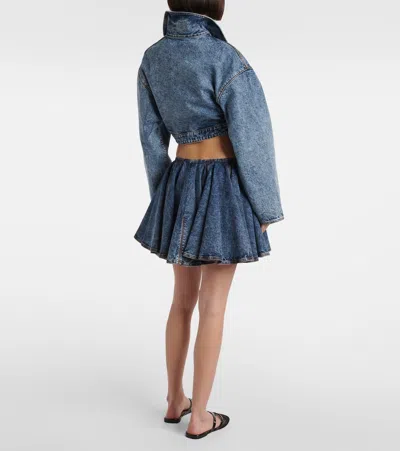 Alaïa Spiral Jacket In Blue