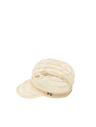 Y-3 Layered Mesh Cap In Brown