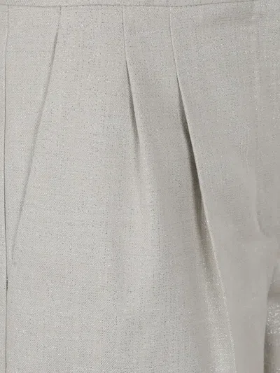 Max Mara Women's Favilla Shorts Trousers In Silver