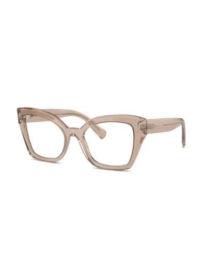 Dolce & Gabbana Cat Eye-frame Glasses In Neutrals