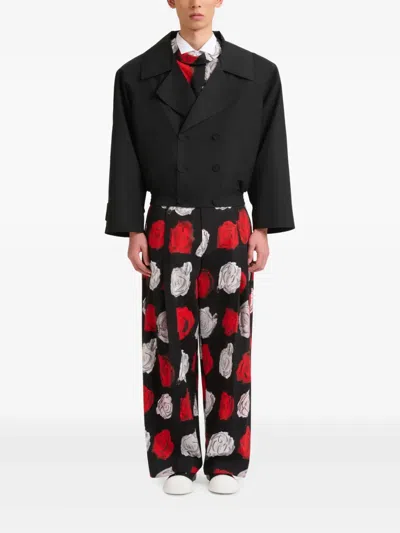 Marni Double-breasted Jacket In Black