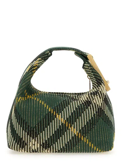 Burberry Peg Handbag In Green