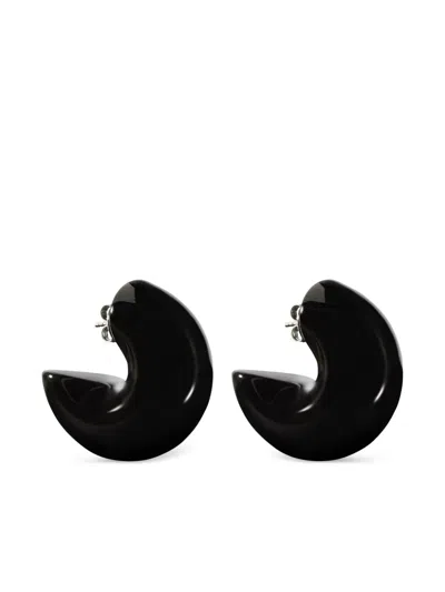 Courrèges Infinity Earrings In Black