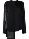 DKNY asymmetric shirt,DRYCLEANONLY