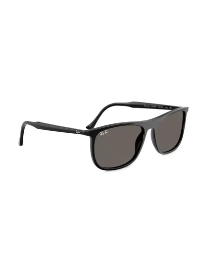 Ray Ban Rectangle-frame Sunglasses In Black
