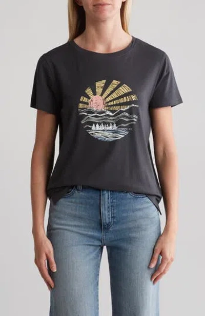 C&c California C & C California Julia Everyday Graphic T-shirt In Black Sand