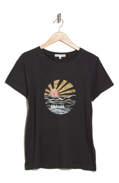 C&c California C & C California Julia Everyday Graphic T-shirt In Black Sand