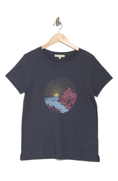 C&c California C & C California Julia Everyday Graphic T-shirt In Mood Indigo