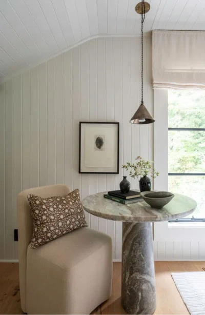 Linen & James Murphy Deep Brown Floral Handblock Pillow Cover In Java Brown