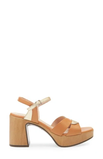 Wonders Soraya Colorblock Platform Sandal In Multi
