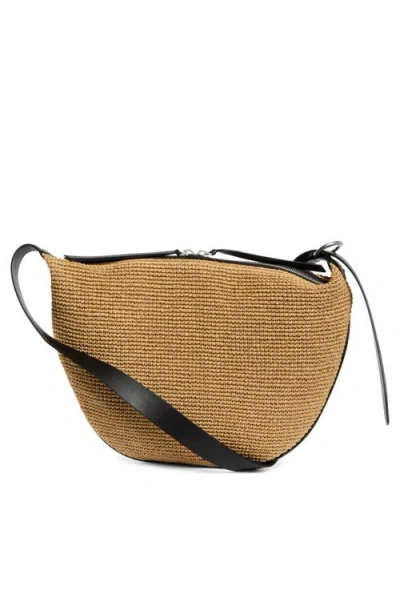 Rag & Bone Medium Mercer Woven Straw Hobo Bag In Natural
