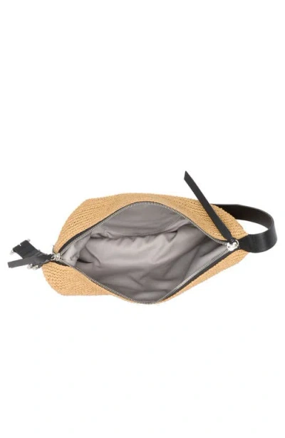 Rag & Bone Medium Mercer Woven Straw Hobo Bag In Natural