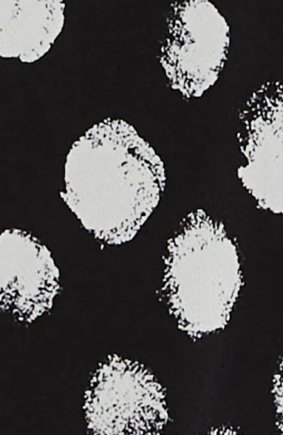 Marina Rinaldi 1a Uscita Zuai Dot Print Dress In Black