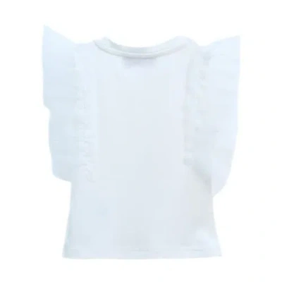 Mimi Tutu Tulle-sleeve T-shirt In White