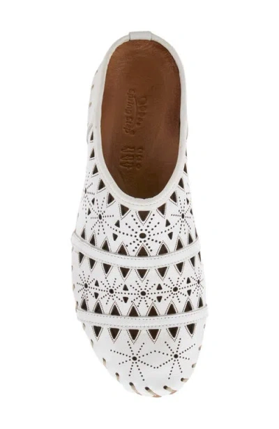 Spring Step Fusilade Leather Mule In White