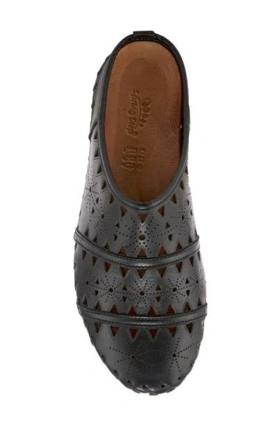 Spring Step Fusilade Leather Mule In Black